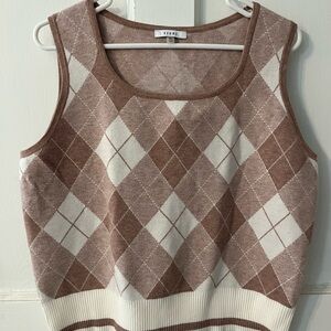 SIONI ARGYLE STYLE SWEATER VEST